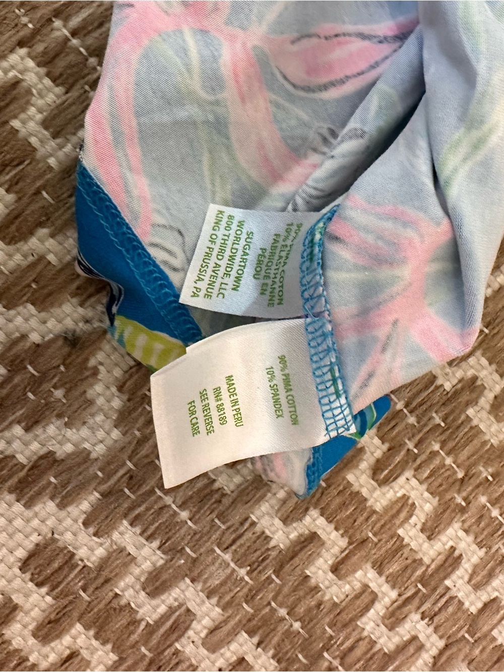 Lilly Pulitzer Rhett Top, Keep on Beleafing - Picture 6 of 6